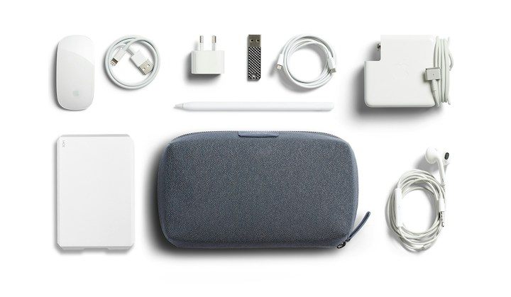 Bellroy Tech Kit – příklad uložených věcí