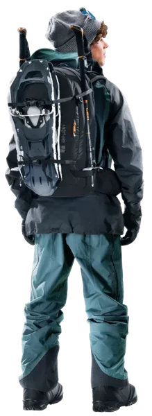Deuter Freerider 30 – Přední nesení snowboardu
