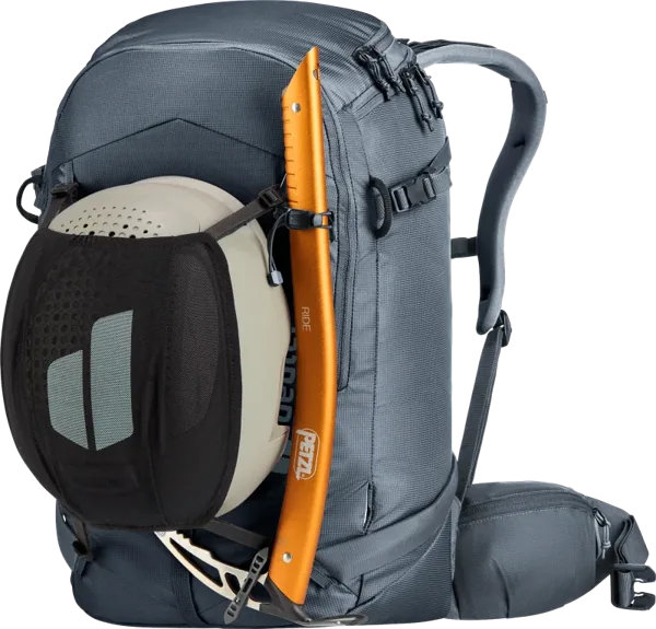 Deuter Freerider Pro 30+10 SL – Snowboard a sněžnice zvenku