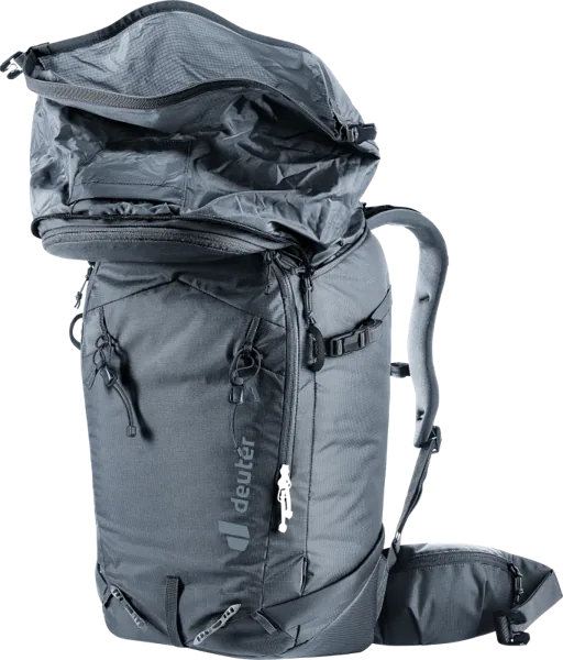 Deuter Freerider Pro 30+10 SL – Horní kapsa a přilba