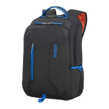 Pánský batoh American Tourister URBAN GROOVE UG4 LAPT. BACKPACK 15.6" BLACK/BLUE, barva Modrá