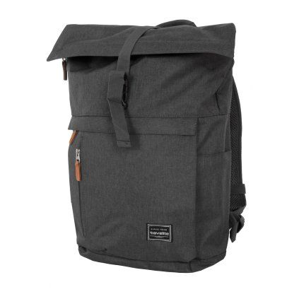 Travelite Basics Roll-up Backpack Anthracite – batoh, celkový pohled