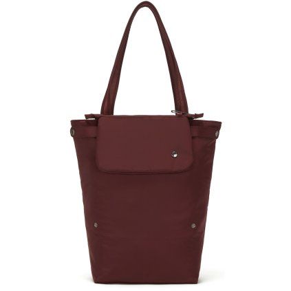 PACSAFE taška CITYSAFE CX PACKABLE VERTICAL TOTE merlot