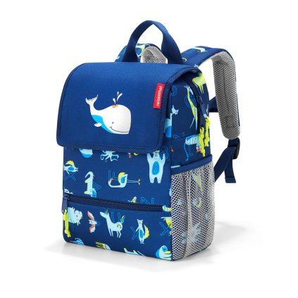 Dětský batoh Reisenthel Backpack Kids Abc friends blue, barva Modrá ,Objem do 10 litrů