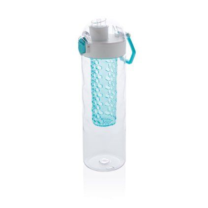 Uzamykatelná láhev s košíkem na ovoce HoneyComb, XD Design, 700 ml, modrá