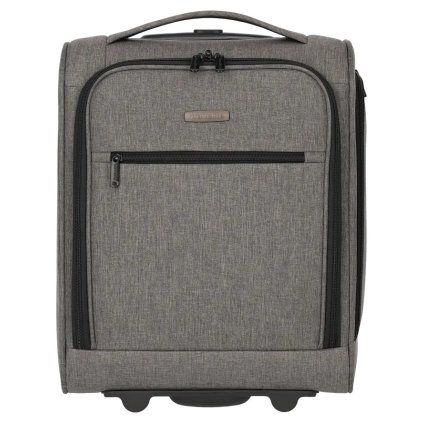 Travelite Cabin 2w Underseater Grey Melange – cestovní kufr, pohled zepředu