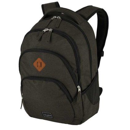 Pánský batoh Travelite Basics Backpack Melange Brown, barva hnědá ,Objem 21 - 30 litrů