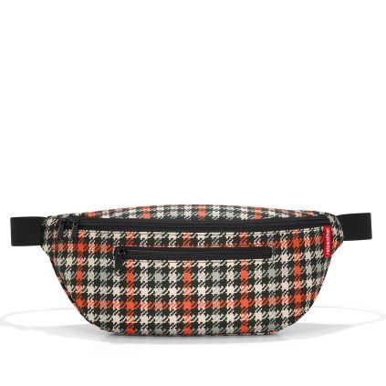 Reisenthel Beltbag M Glencheck Red – ledvinka, celkový pohled