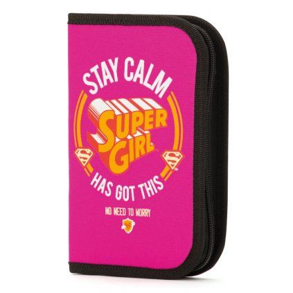 Baagl Školní penál Supergirl – STAY CALM