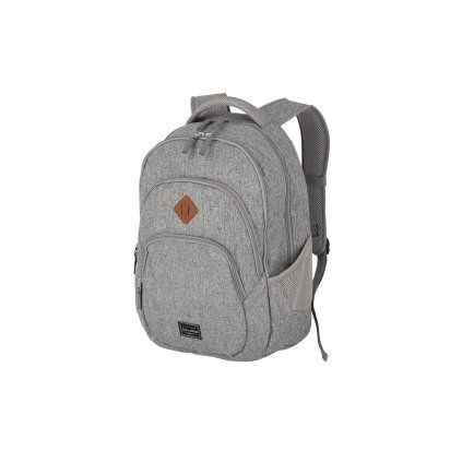 Travelite Basics Backpack Melange Light grey 22l – batoh, celkový pohled