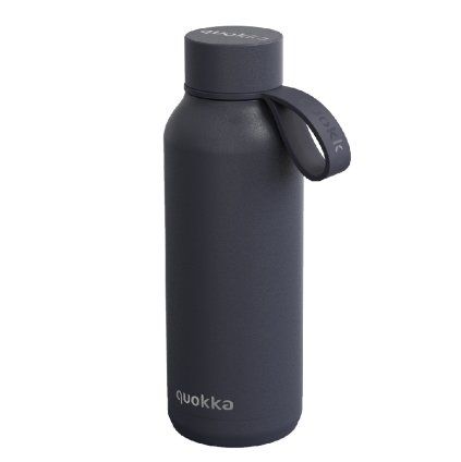 Quokka Nerezová termoláhev s poutkem Solid 510 ml - slate