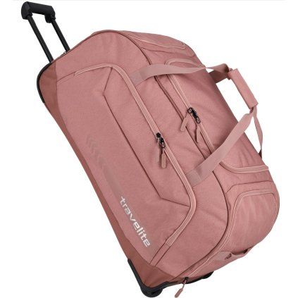 Travelite Kick Off Wheeled Duffle XL Rosé – cestovní taška na kolečkách, celkový pohled