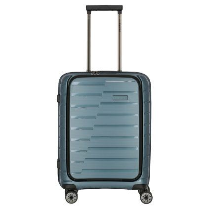 Travelite Air Base 4w S Front pocket Ice blue – cestovní kufr, celkový pohled