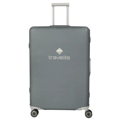 Travelite Luggage cover L Anthracite – obal na kufr, pohled zepředu