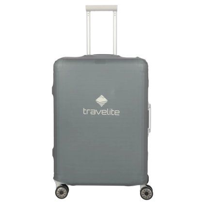 Travelite Luggage cover M Anthracite – obal na kufr, pohled zepředu