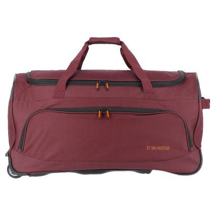Travelite Basics Fresh Wheeled Duffle Bordeaux – cestovní taška na kolečkách, vnitřní prostor