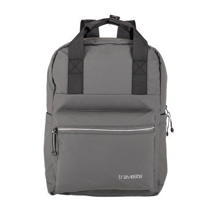 Travelite Basics Canvas Backpack Anthracite 11l – batoh, celkový pohled