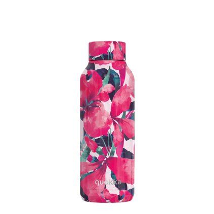 Quokka Nerezová termoláhev Solid 510 ml - pink bloom