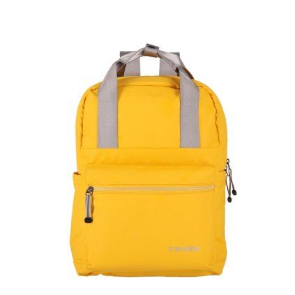 Travelite Basics Canvas Backpack Yellow 11l – batoh, celkový pohled