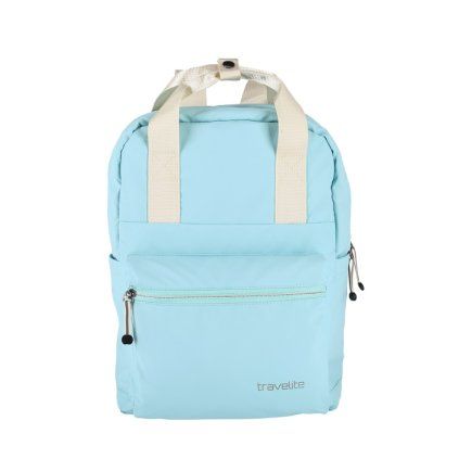 Travelite Basics Canvas Backpack Light blue 11l – batoh, celkový pohled