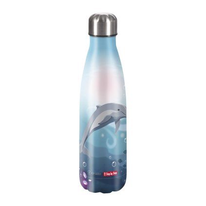 Step by Step Izolovaná láhev na pití z nerezové oceli 0,5 l -  Dolphin Pippa