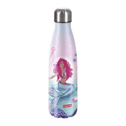 Step by Step Izolovaná láhev na pití z nerezové oceli 0,5 l -  Mermaid Lola