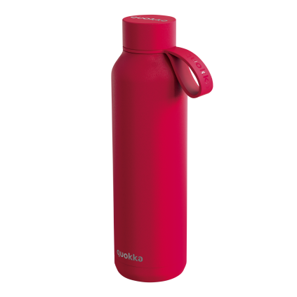 392301 nerezova termolahev s poutkem solid 630 ml quokka cervena