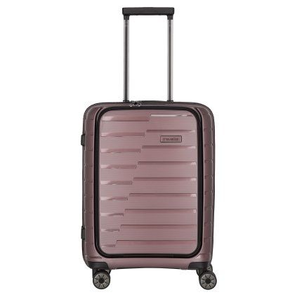 Travelite Air Base 4w S Front pocket Lilac – cestovní kufr, celkový pohled