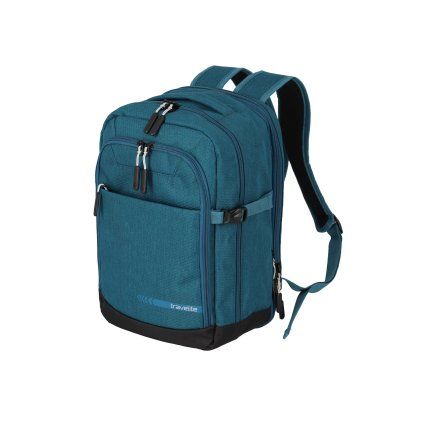 Travelite Kick Off Cabin Backpack Petrol 20/23 l – batoh, celkový pohled