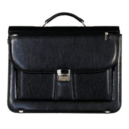 Aktovka REAbags 7618 - černá/nikl