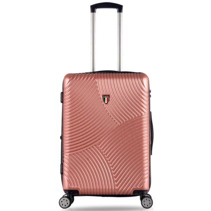 Kabinové zavazadlo TUCCI Srotolare T-0277/3-S ABS - růžová