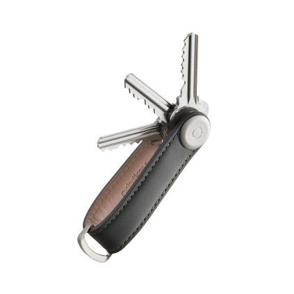 Orbitkey Kožená klíčenka 2.0 - Charcoal