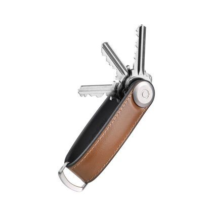 Orbitkey Klíčenka z prémiové nappa kůže 2.0 Hybrid Leather - Acorn