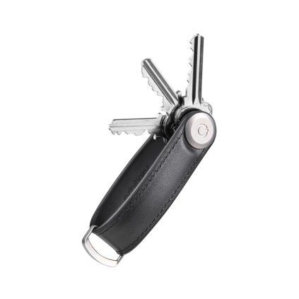 Orbitkey Klíčenka z prémiové nappa kůže 2.0 Hybrid Leather - Black
