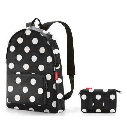 Reisenthel Mini Maxi Rucksack Dots White – batoh, celkový pohled