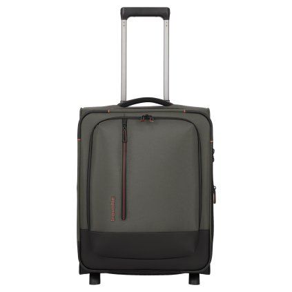 Travelite Crosslite 5.0 2w S exp. Dark Olive – cestovní kufr, pohled zepředu