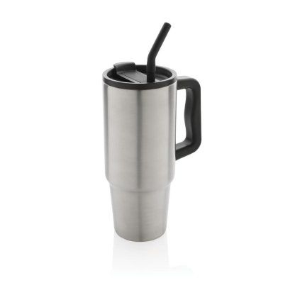 Velký nerezový termohrnek Embrace, 900ml, XD, stříbrný