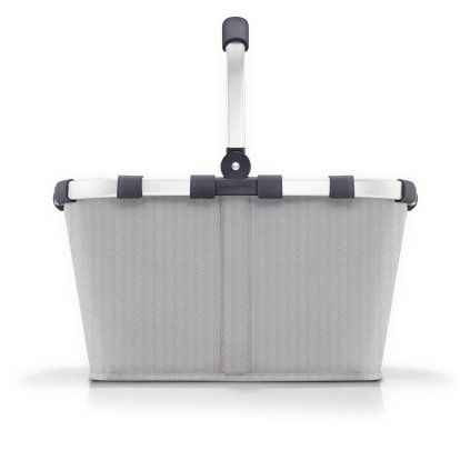 Reisenthel Carrybag Herringbone Grey – nákupní košík, celkový pohled