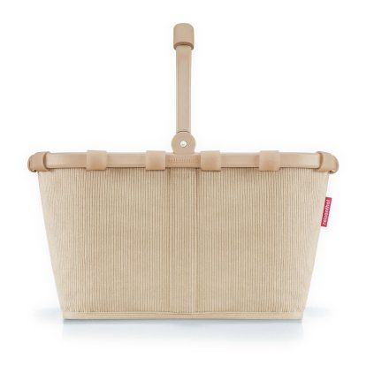 Reisenthel Carrybag Frame Cord Sand – nákupní košík, celkový pohled