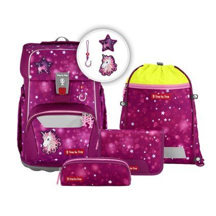 Step by Step GIANT 5dílný set Sweet Unicorn Nuala  + Blikačka Step by Step jako dárek