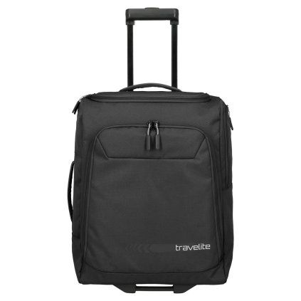Travelite Kick Off Wheeled Duffle S Black 44L – cestovní taška na kolečkách, celkový pohled