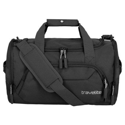 Travelite Kick Off Duffle S Black 23L – cestovní taška, celkový pohled