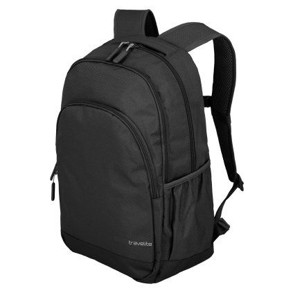 Travelite Kick Off Backpack L Black – batoh, celkový pohled