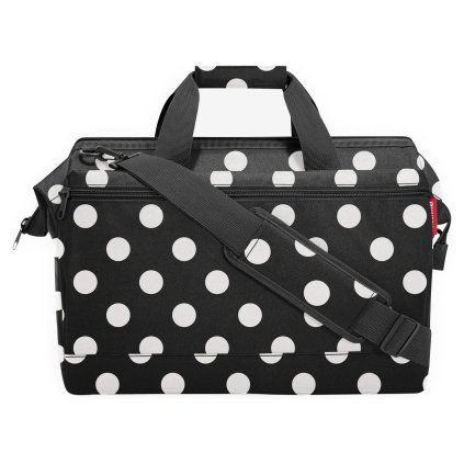 Reisenthel Allrounder L Pocket Dots White – cestovní taška, celkový pohled