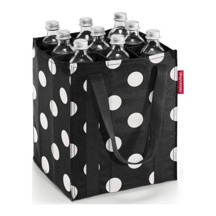 Reisenthel Bottlebag Dots White – taška na lahve, celkový pohled
