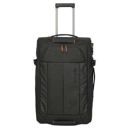 Travelite Briize Wheeled duffle M Black – cestovní taška na kolečkách, pohled zepředu