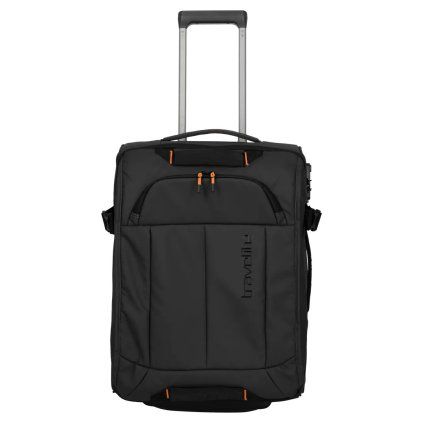 Travelite Briize Wheeled duffle S Black – cestovní taška na kolečkách, pohled zepředu