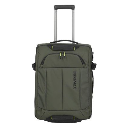 travelite 91017 86 travelite briize wheeled duffle s khaki rrt s vg