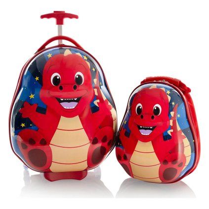 13030 3202 00 heystravel tots kids luggage and backpack set dinosaur front 1