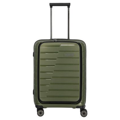 Travelite Air Base 4w S Front pocket Olive – cestovní kufr, celkový pohled